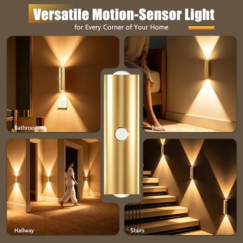 2 Pack Motion Sensor Wall Light, Rechargeable Wall Sconces - Image 6