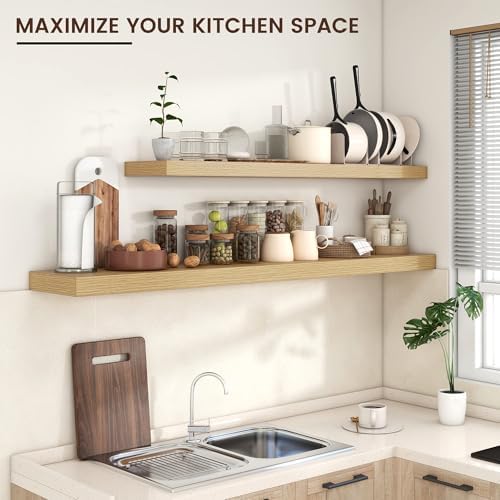 72" Wide x 12" Deep Floating Shelves - Image 6