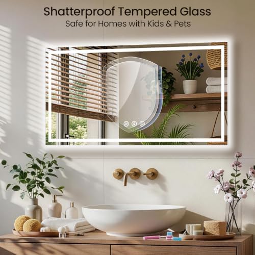 48"x32" LED Bathroom Mirror - Image 5