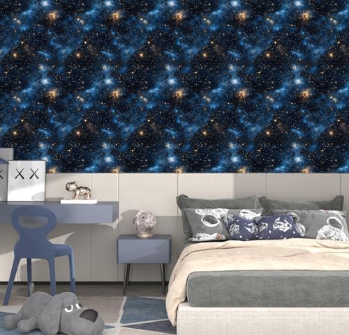 Laatse Dark Starry Sky Wallpaper Peel and Stick 17.5"x 118" - Image 2