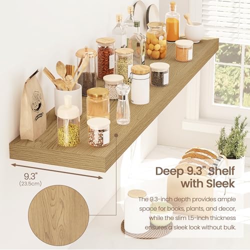Vivelove Floating Shelves 9 inch Deep 40”Long Set of 2 - Image 5