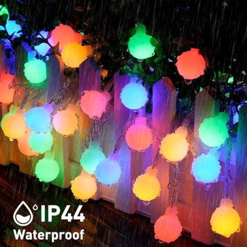 JMEXSUSS Globe String Lights Indoor Color Changing Christmas Lights Plug in - Image 7