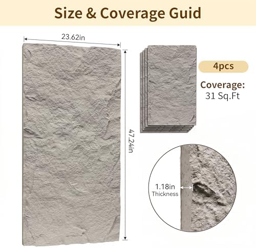 GLALAND 3D Faux Stone Wall Panels - Image 2