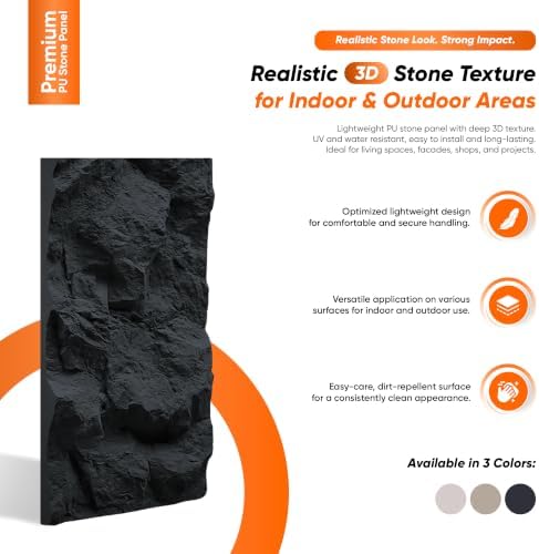 IZODEKOR PU Wall Panels Stone Look 24x48 in | 1.97 in Thick | 3D Wall Panels - Image 6