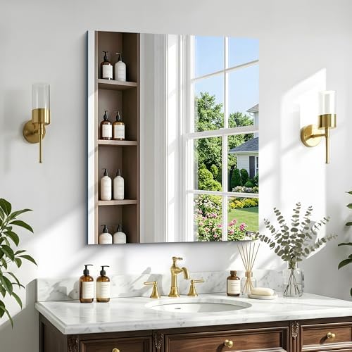 30"x36" Frameless Mirror, Frameless Bathroom Mirror - Image 2