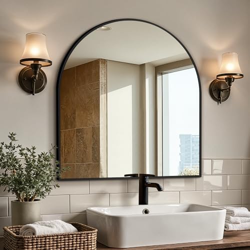 Arched Bathroom Vanity Mirror for Over Sink by LawadaMirror