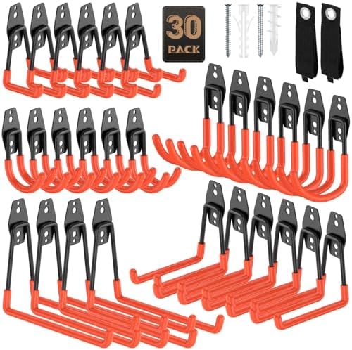 Heavy Duty Garage Hooks for Storage & Hanging Items by YouthZeal