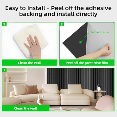 5 Pack Sound Proof Foam Panels for Walls 47.2"x23.6" Large Acoustic Panels - Image 5