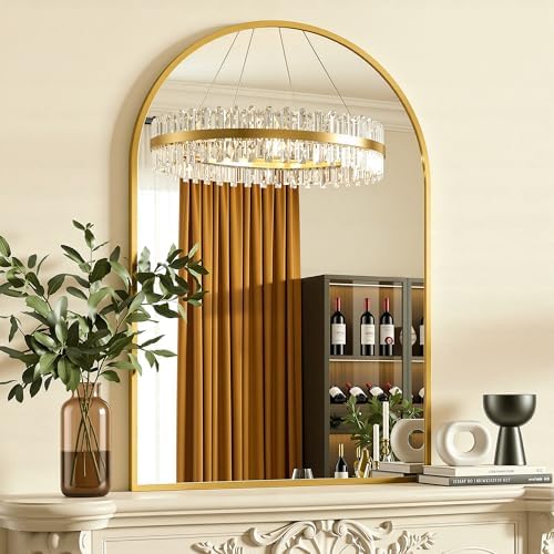 Antok Arched Bathroom Mirror, Vanity Mirrors by AntokMirror