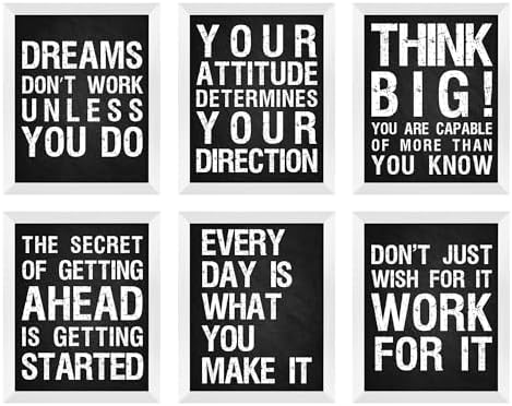 L&O Goods Inspirational Wall Art Decor Posters | Motivational & Positive Quotes by LOGoods