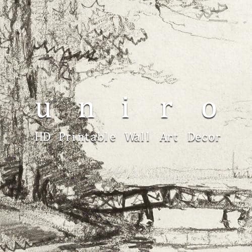uniro Sketch Tree Canvas Wall Art Prints - Image 7