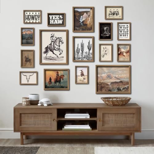 ANERZA 16 PCS Framed Western Wall Art Decor, Southwestern Gallery Wall Frame - Image 6