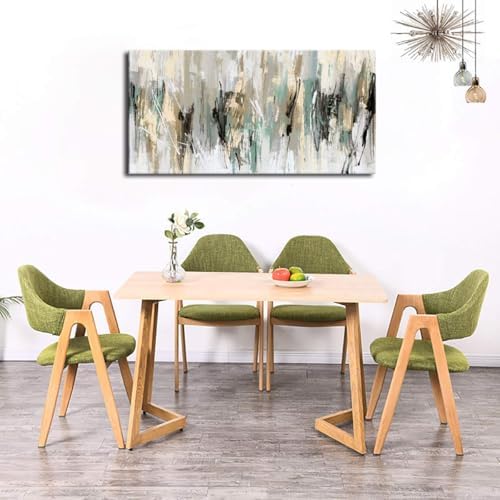 tigeridge Abstract Wall Art Grey Modern Canvas Pictures Contemporary Canvas - Image 4