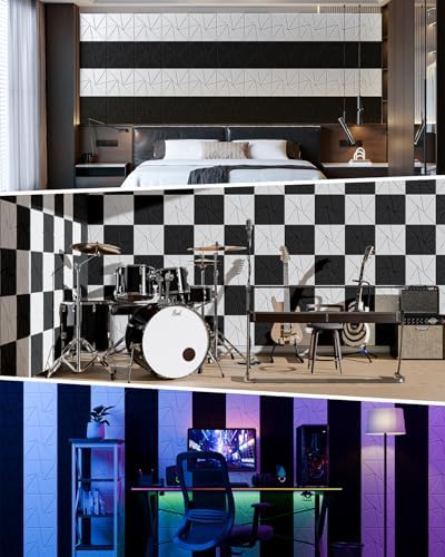 22 Pack Self-Adhesive Acoustic Panels, Sound Proof Foam Panels - Image 4