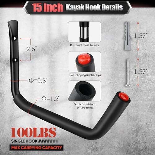 Nacial 10 Pack Heavy Duty Garage Hooks - Image 3