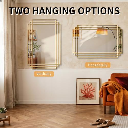 36"x24" Rectangle Beveled Wall Mirror - Image 5