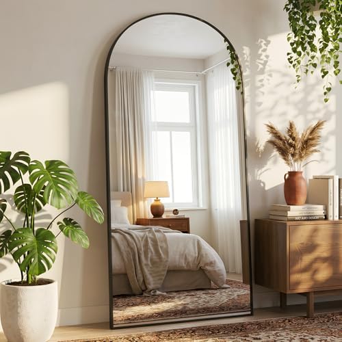 76"x34" Arched Full Length Mirror, Full Body Floor Mirror - Image 3