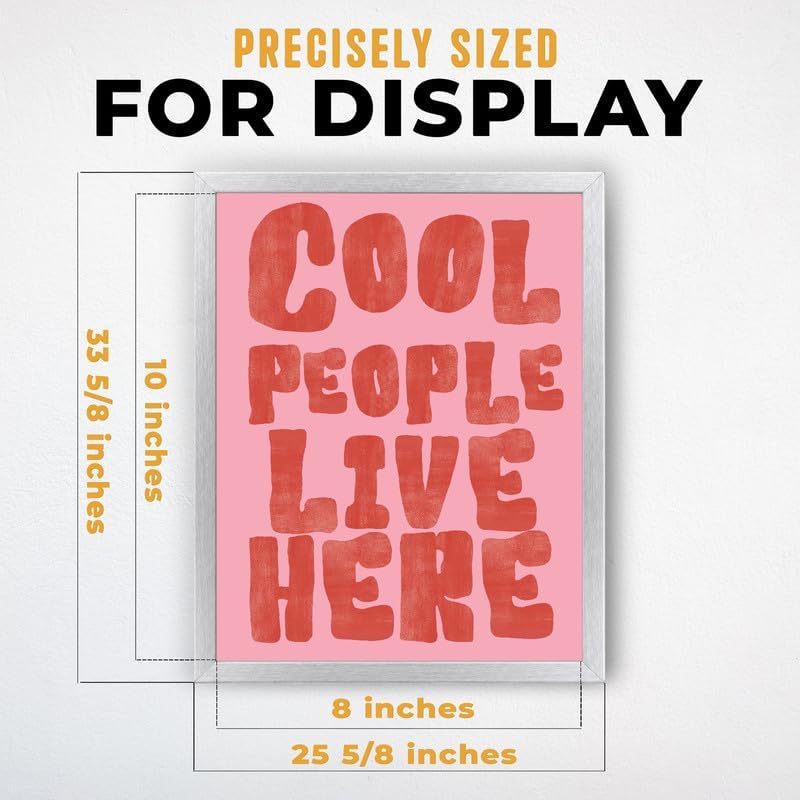 InkFlow Posters Cool People Live Here Canvas Poster - Image 3
