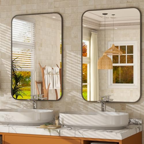 Easly 24 x 36 Inch Bathroom Mirror, Rounded Rectangular Vanity Mirror - Image 6