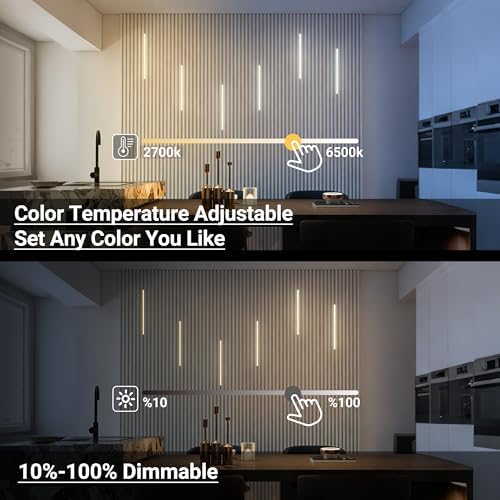 HAMRVL Black CCT LED Recessed Lighting Kit, Self-Adhesive, - Image 2