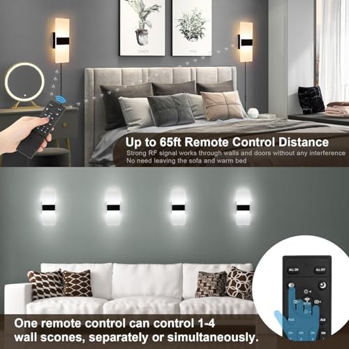 GOODATE Plug in Wall Sconce - Image 3