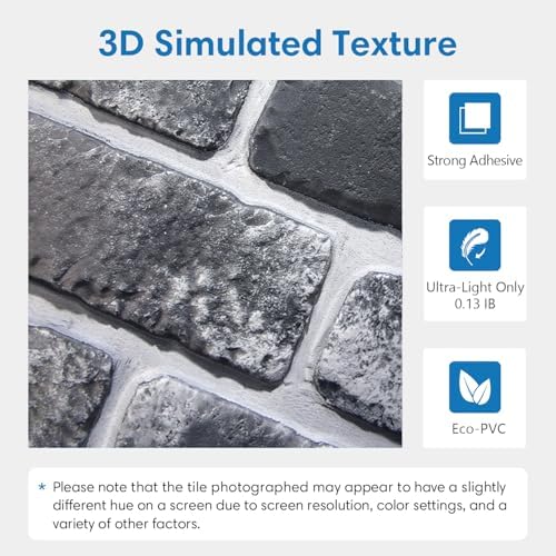 COMSTICKC 3D Faux Brick Wall Panels Peel and Stick - Image 3