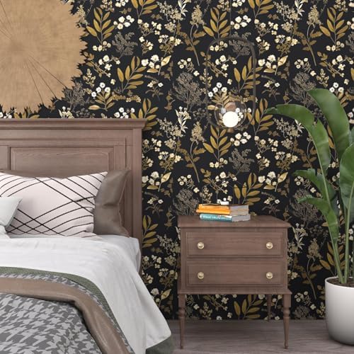 Laatse Vintage Floral Peel and Stick Wallpaper 17.5'' x 197'' - Image 6