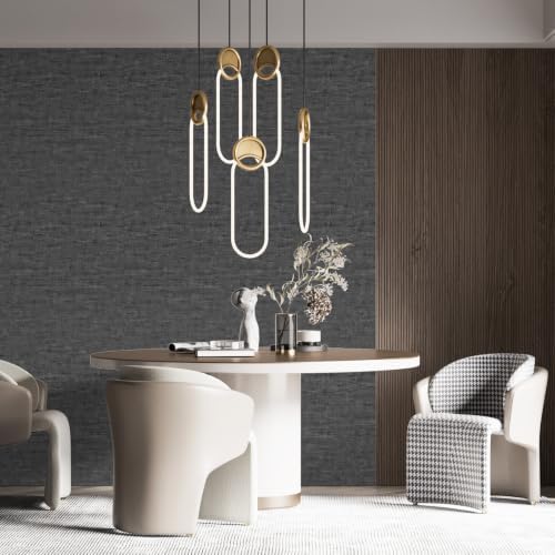 Dark Gray Modern Concrete Wallpaper Peel and Stick Contact Paper 15.7"x118" - Image 2