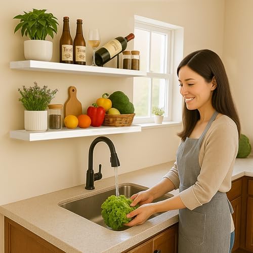 BGMG Wood Floating Shelves, 36x6.7x1.25 inch - Image 2