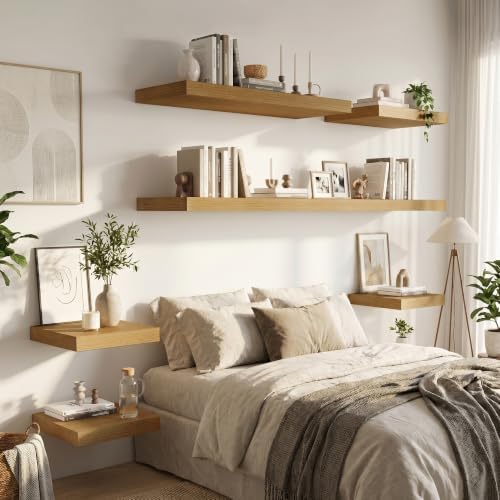 Vivelove 12" Deep Floating Shelves 24x12” Set of 2 - Image 6
