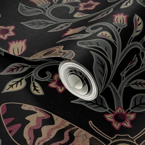Spoonflower Death Head Moth Peel and Stick Wallpaper - Image 2