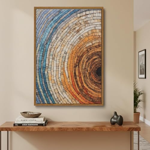 Tree Ring Wall Art Framed, Modern Nature Decor - Image 6
