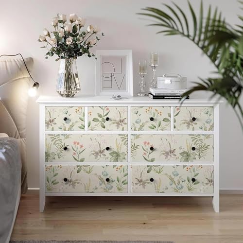 Simon&Siff Vintage Floral Peel and Stick Wallpaper 17.3" x 118" - Image 6