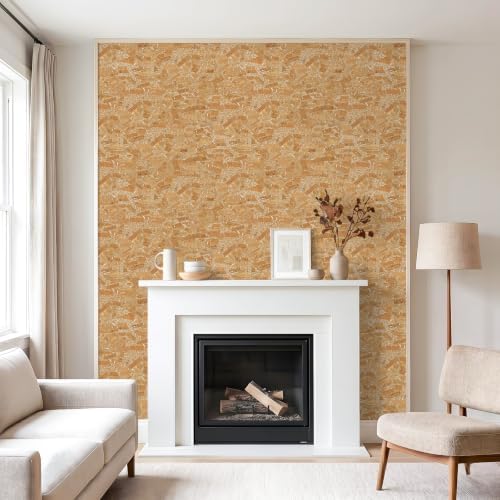 VEELIKE Natural Cork Peel and Stick Wallpaper - Image 2