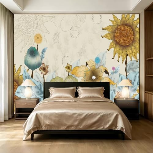 European Oil Painting, Flowers and Plants murals Woodland Tree Peel and Stick by SIDIANYA