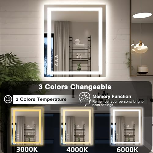 EchosLife 30"x36" LED Bathroom Mirror - Image 4