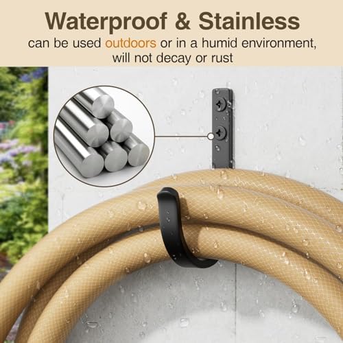 niffgaff Wall Outdoor Hooks for Hanging Coat - 22LB Screw in Metal Hanger Wall - Image 4