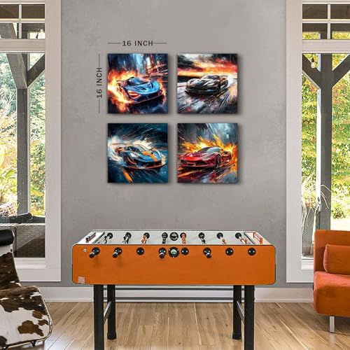 Abstract Lamborghini Car Wall Art Cool Sports Car Pictures Wall Decor - Image 4