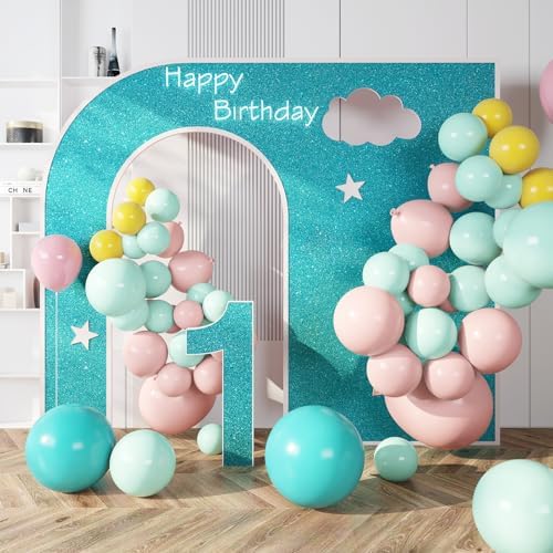 Teal Blue Glitter Peel and Stick Wallpaper Self Adhesive Sparkle Wallpaper - Image 7