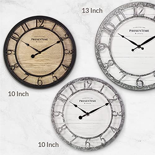Presentime 10" Farmhouse Series Wall Clock - Image 5
