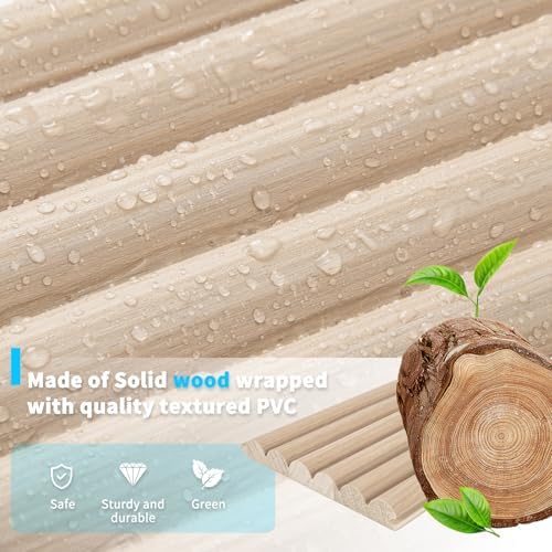 Art3d 108 x 5.7 in Fluted Wood Wall Paneling - Image 5