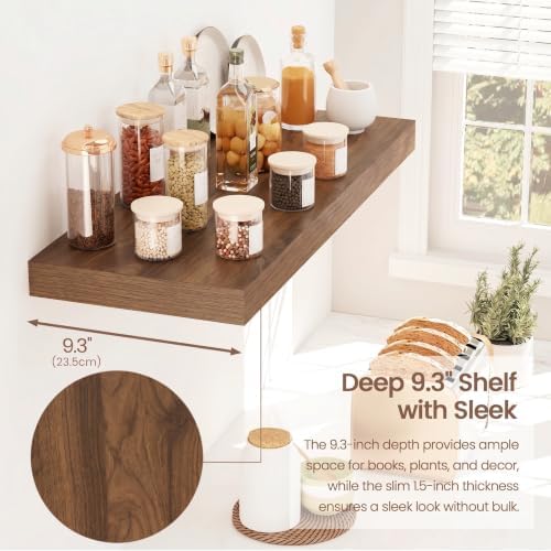 Vivelove Floating Shelves 9 inch Deep 24”Long Set of 2 - Image 7