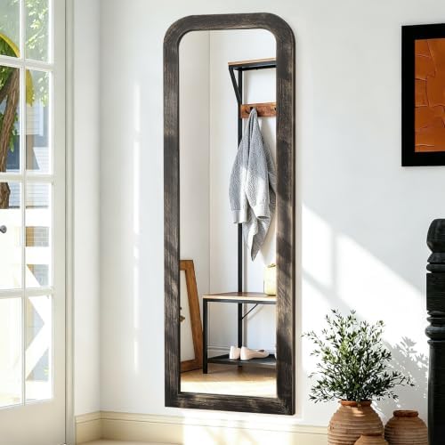 AAZZKANG Hanging Mirror Full Length Large Rectangle Wooden Framed 47"x16" by AAZZKANG
