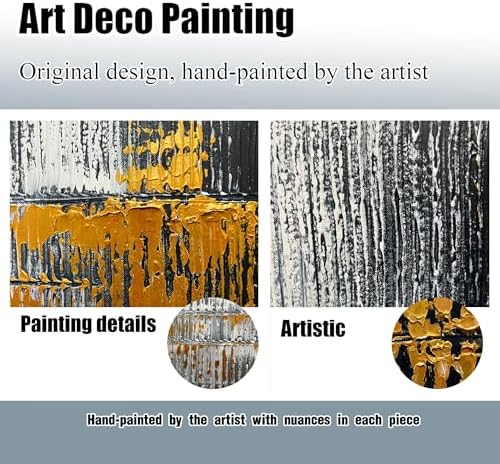 HUBOSKN Abstract Hand Painted Wall Art - Image 5