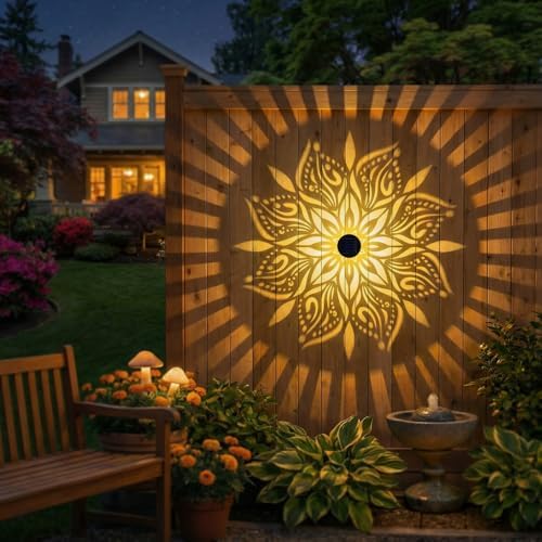 2 Pack Solar Fence Lights Metal Solar Powered Outdoor Wall Deck Step Lights - Image 5