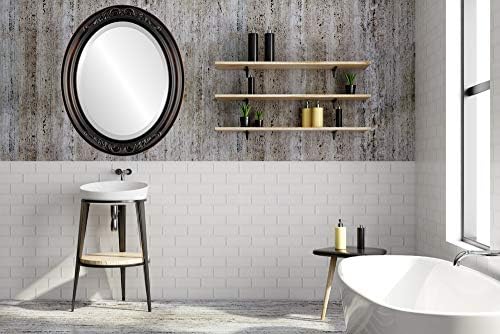 OVALCREST Oval Beveled Wall Mirror - Image 3