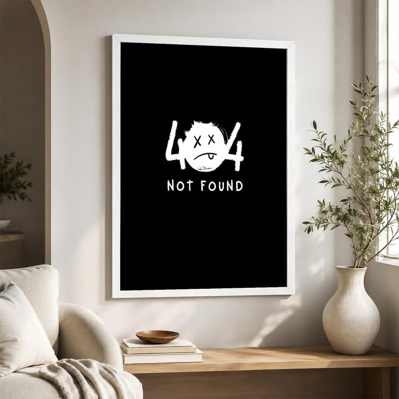 InkFlow Posters Not Found Canvas Poster - Image 6