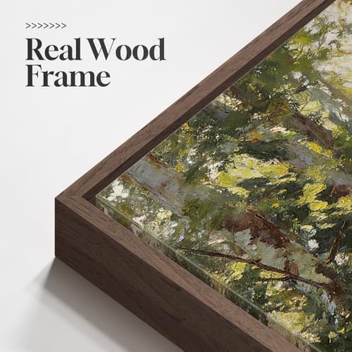 Framed Vintage Forest Landscape Vertical Wall Art - Image 5