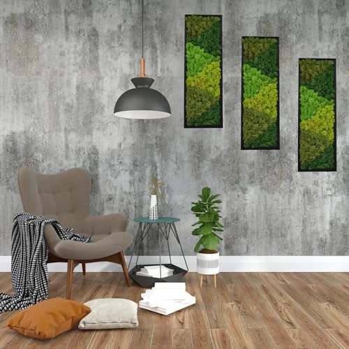 Large Moss Pattern Wall Art, Eco-Friendly Natural Green Wall Decor|Set of 2 - Image 7