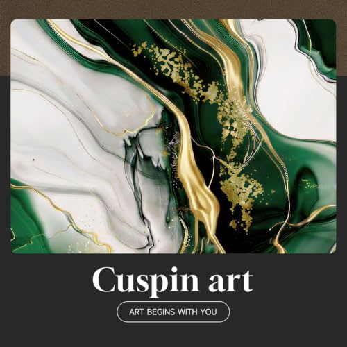 Large Framed Green Abstract Wall Art - Image 7